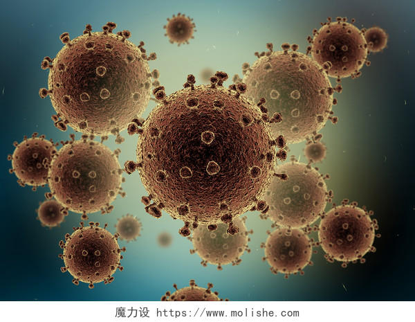 生物科技2019新型冠状病毒nCoV背景素材